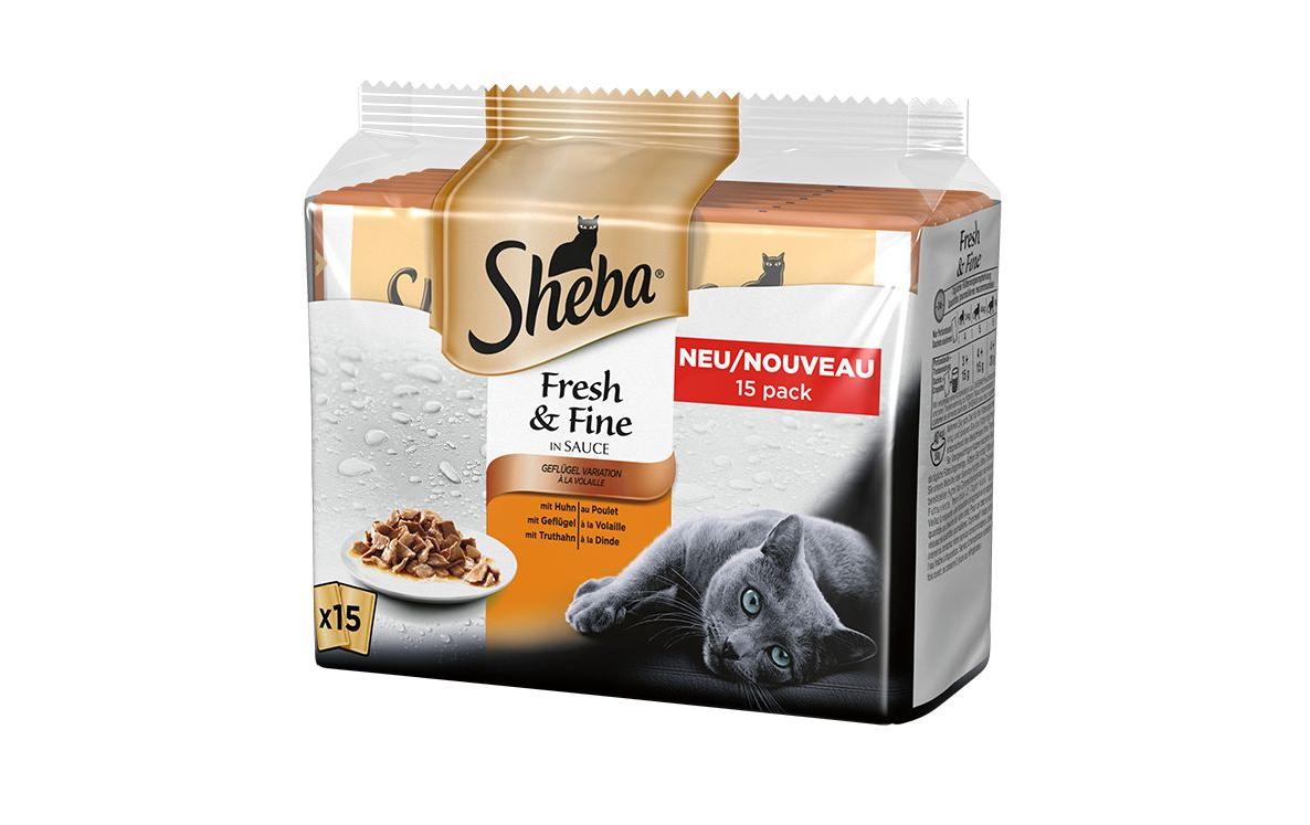 Sheba Fresh & Fine in Sauce 15x50g Geflügel Variation