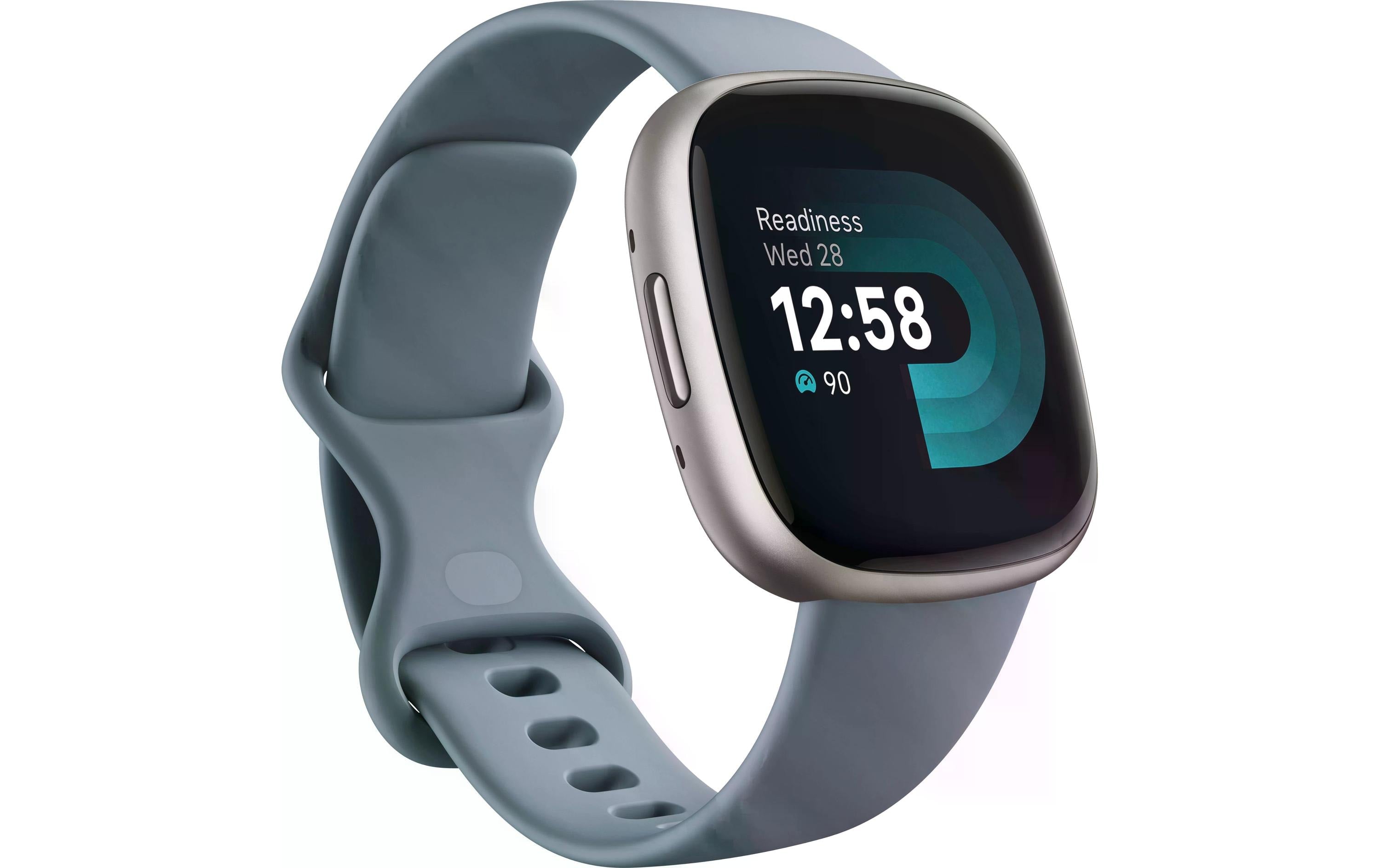 Fitbit Versa 4 Smartwatch waterfall blue/platinum