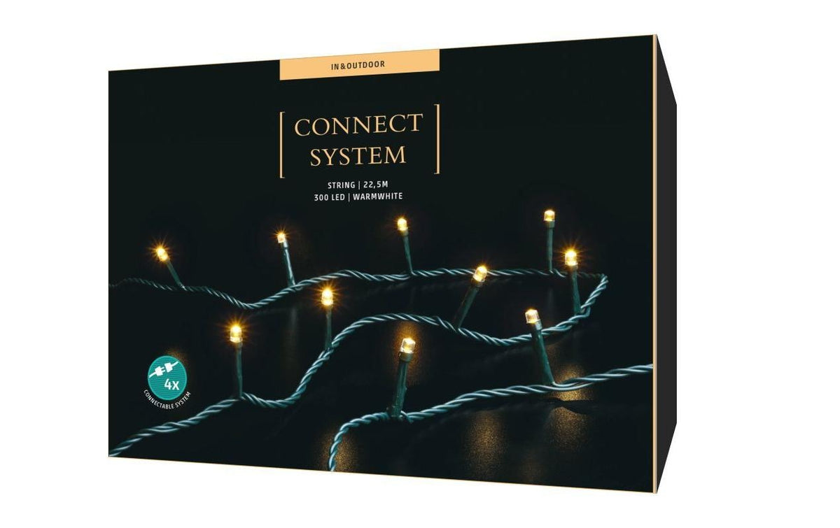STT Lichterkette LED Connect String 300 22.5m, 300 LED warmweiss, outdoor