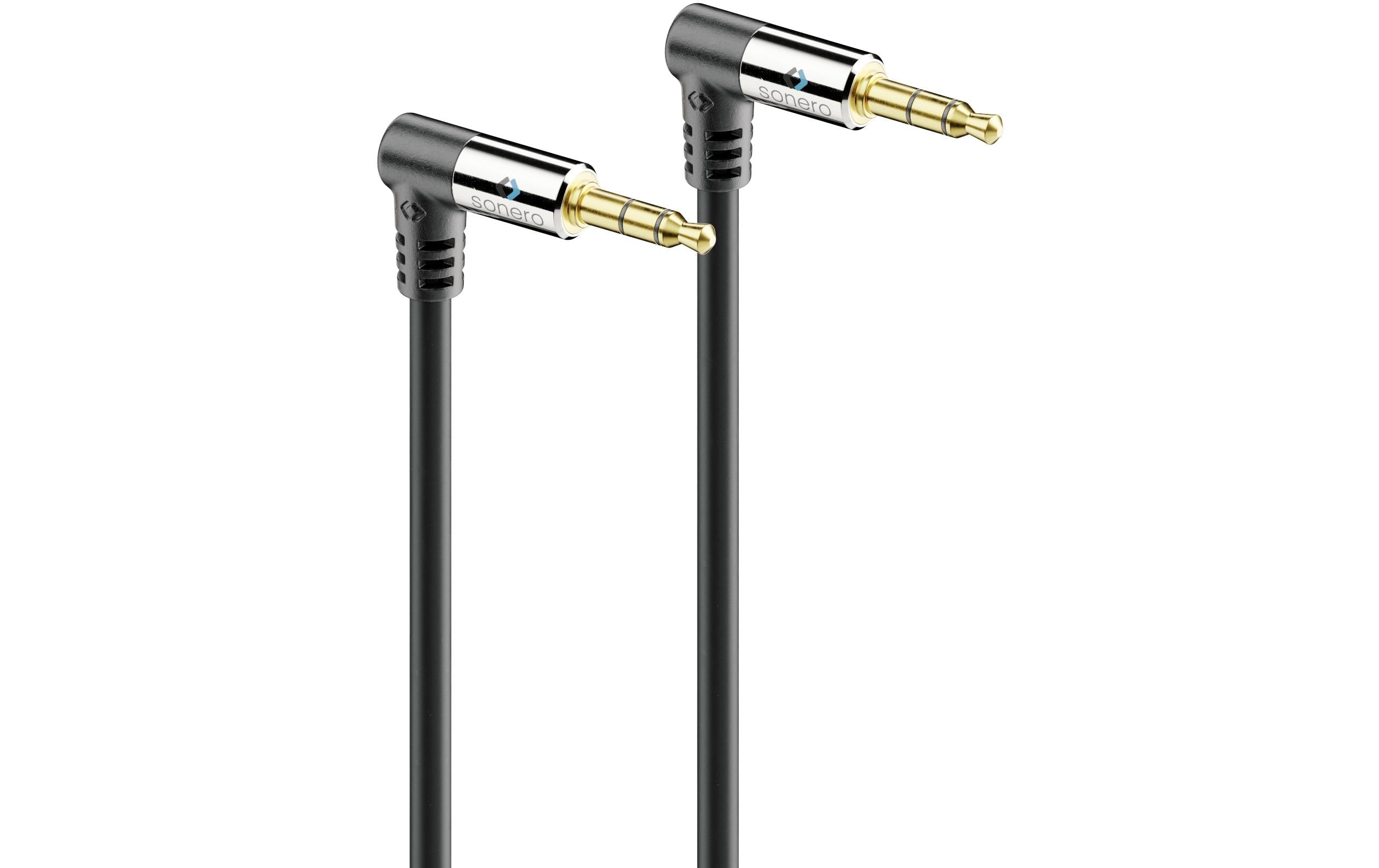 Sonero 3.5mm Audio Klinken-Kabel 5.00m, 90° Stecker <-> 90° Stecker