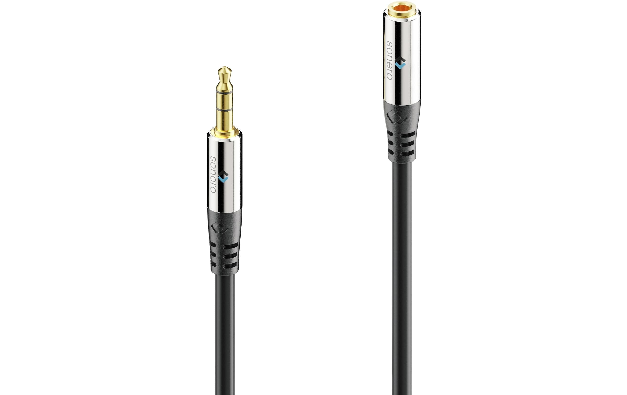 Sonero 3.5mm Audio Klinken-Verlängerung 1.00m, Stecker <-> Buchse