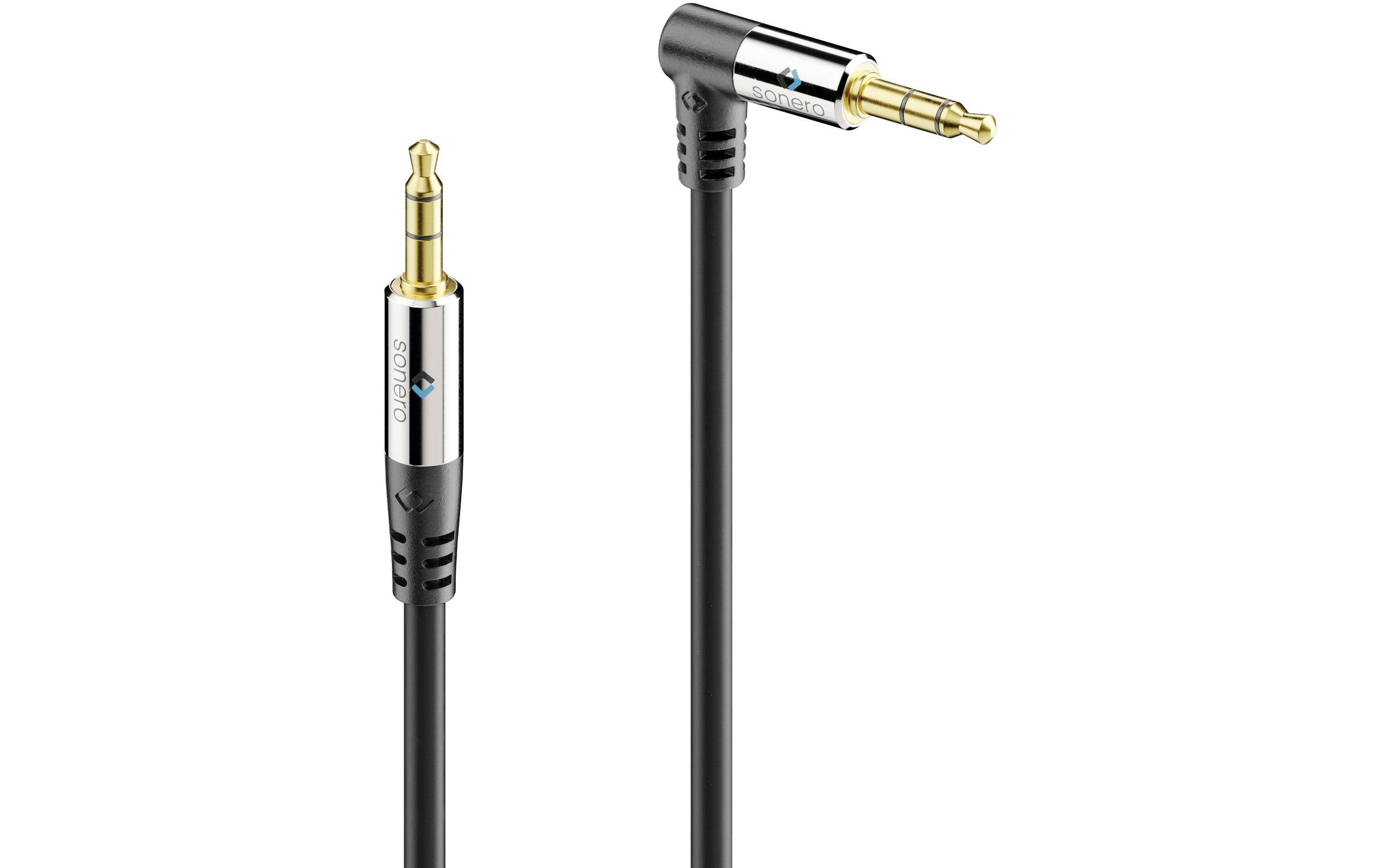 Sonero 3.5mm Audio Klinken-Kabel 2.00m, Stecker <-> 90° Stecker