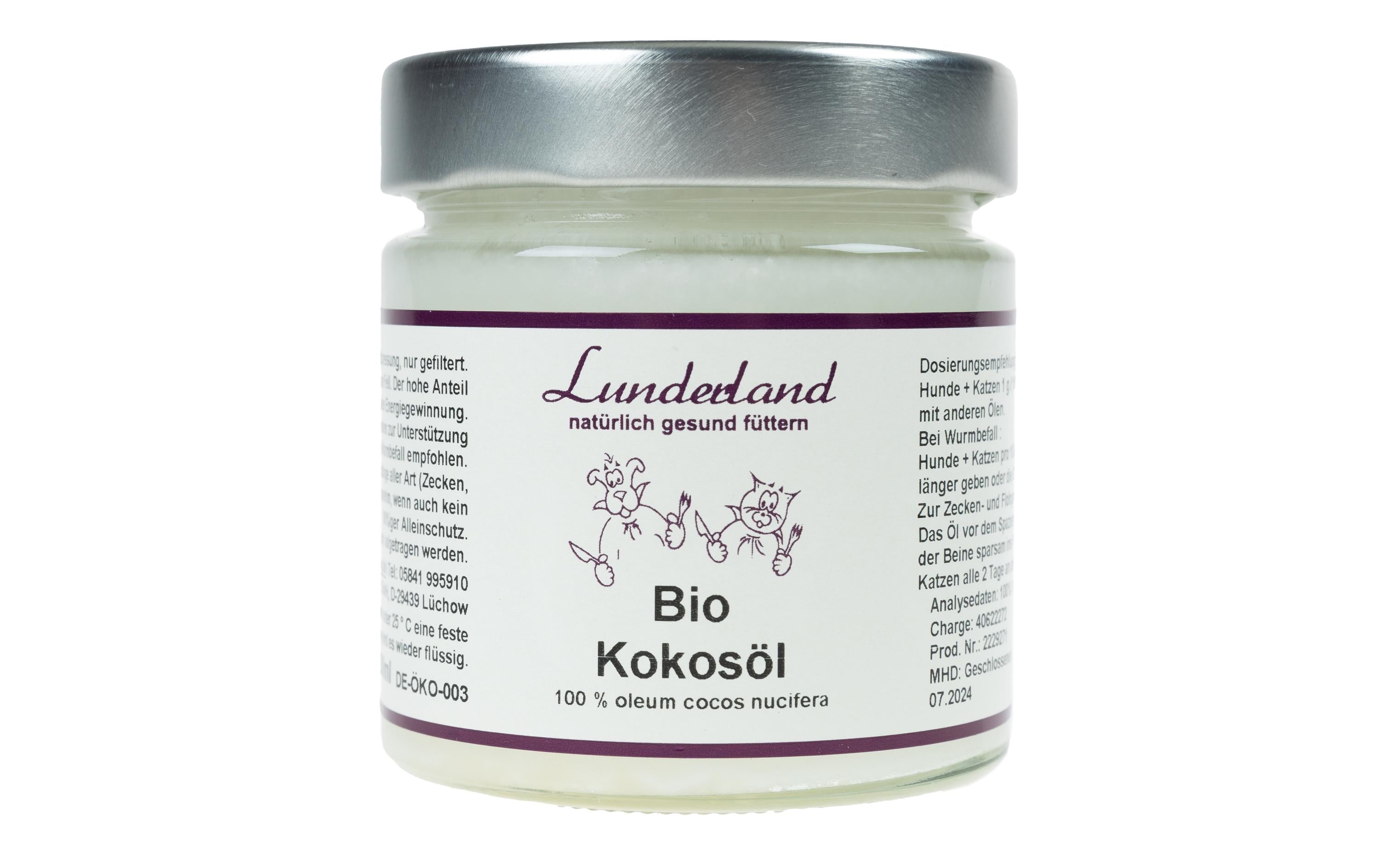 Lunderland Bio-Kokosöl 200 g