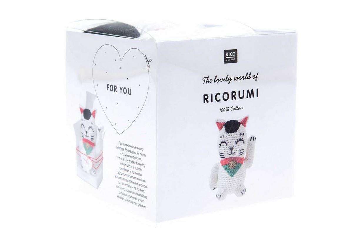 RICO Häkelset Creative Ricorumi Lucky cat, 25 g, 57.5 m, 100 % CO