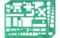 Linex Möbelschablone transparent grün