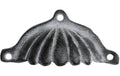 Chic Antique Möbelgriff mit Rillen, Grau Eisen, 5x10x2 cm (HxLxB)