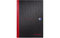 Oxford Collegeblock schwarz, rot 90g/qm, A4, 96 Seiten, blanko