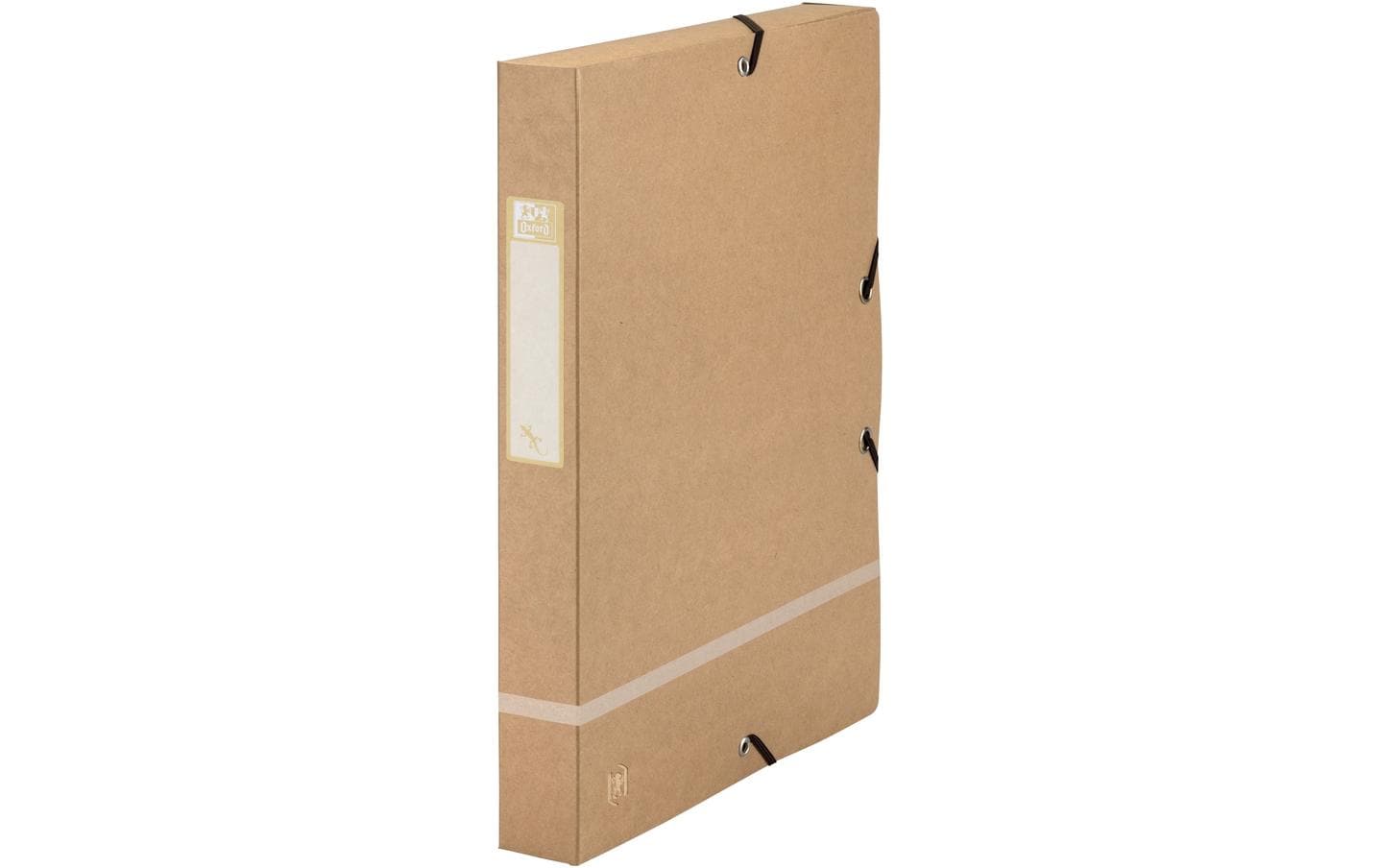 Oxford Sammelbox mit Gummiband A4, 40mm, beige