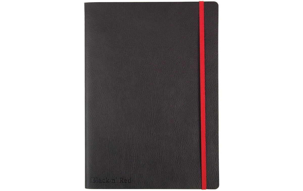 Oxford Business Journal schwarz, rot 90g/qm, B5, 72 Seiten, liniert 8mm