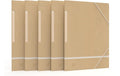 Oxford Gummibandmappe beige A4, mit drei Einschlagklappen