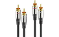 Sonero 2x Cinch Stereo Audio Kabel 0.50m, Stecker <-> Stecker
