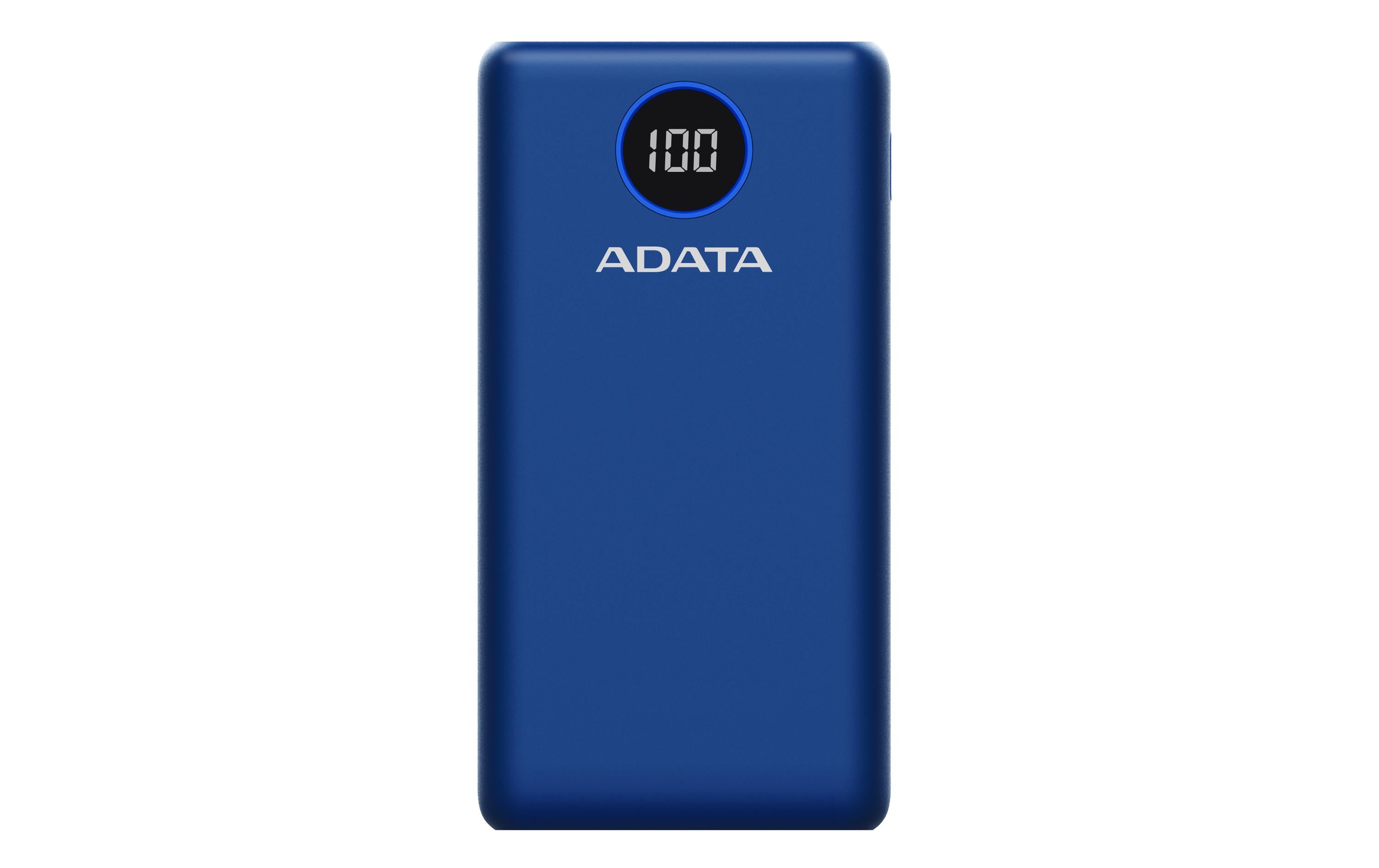 Adata PowerPack P20000QCD Blue 20000mAh, 2x USB-A, 2x USB-C Ausgang