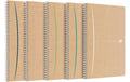 Oxford Spiralheft Touareg assortiert 90g/qm, A4, 90 Seiten, kariert 5mm