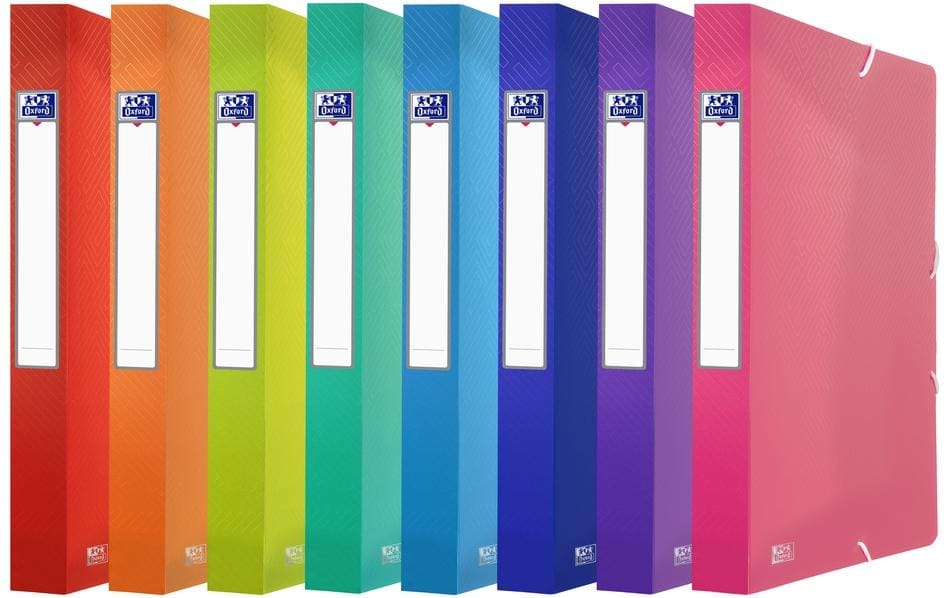 Oxford Sammelbox Urban assortiert 24x32cm, Rückenbreite 40mm, mit Gummiband