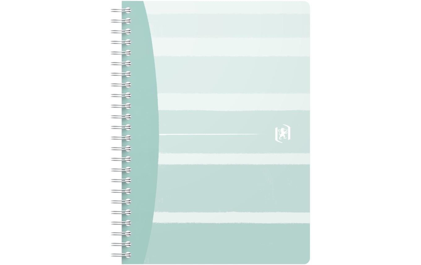 Oxford Spiralheft Iconics meergrün 90g/qm, A5, 60 Seiten, liniert