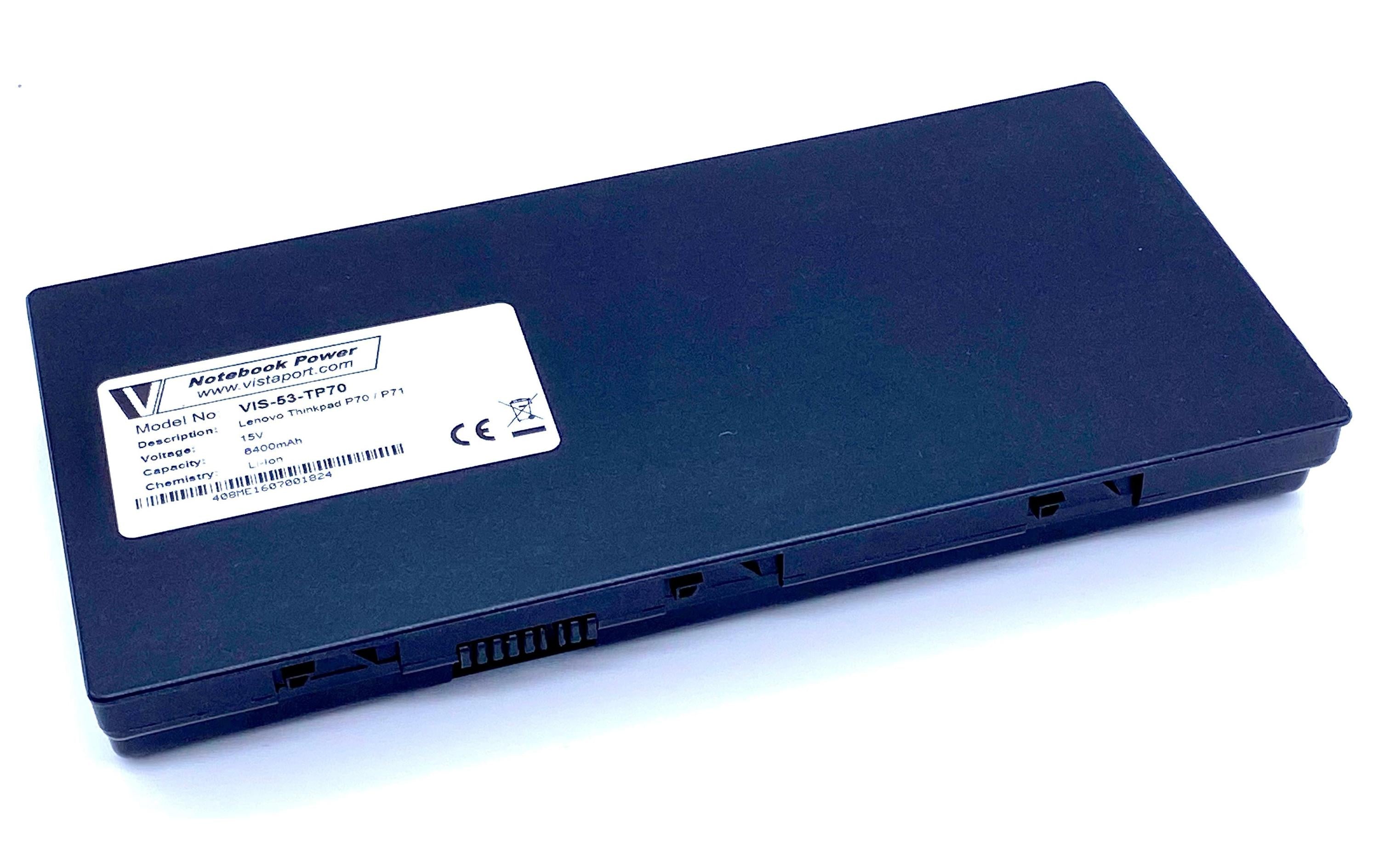 Vistaport Batteries für LENOVO THINKPAD P70 / P71,15V, 6400mAh