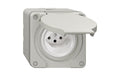 Feller NEVO NAP-Steckdose 1xT13, IP21 lichtgrau