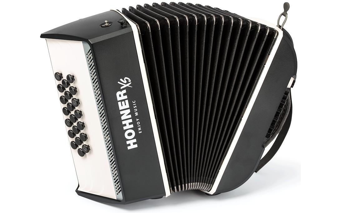 Hohner XS Akkordeon Button GW Knopfakkordeon, Grau/Weiss