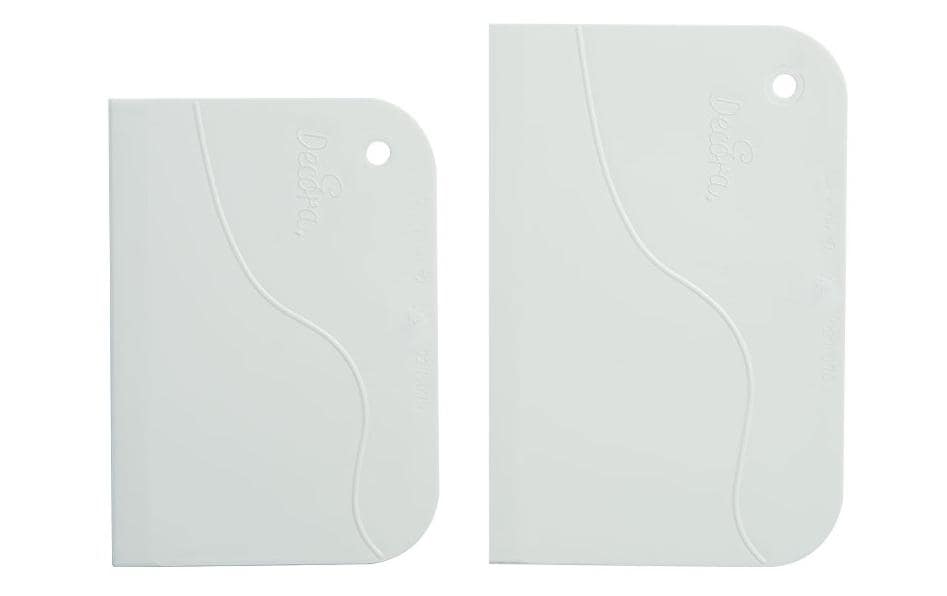 Decora Teigschaber zwei Stück 12x8.3 x 13.5x8.2cm