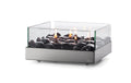 Philippi Fireplace Tischkamin, quadratisch Edelstahl, L:23,B:23,H:10cm