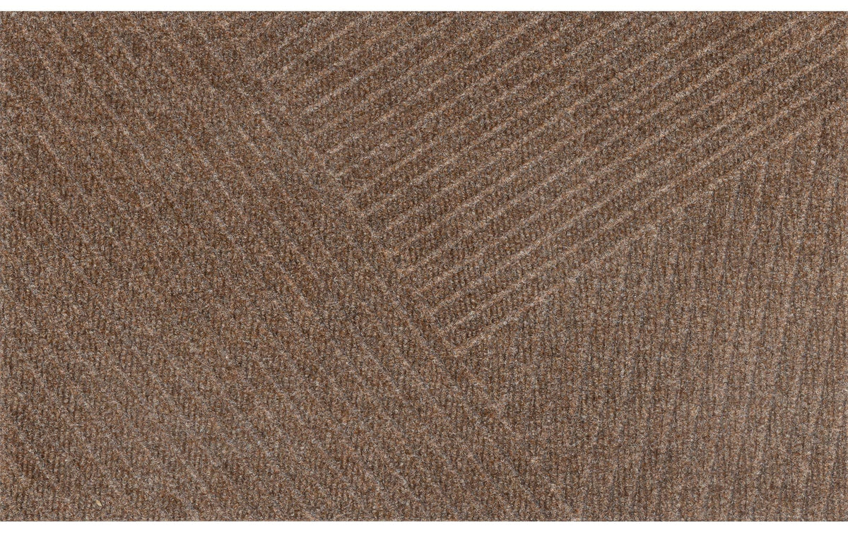 Wash+Dry Outdoor Dune Stripes Fussmatte tau pe 45x75 cm, Flor Polypropylen, Anti-Rutsch