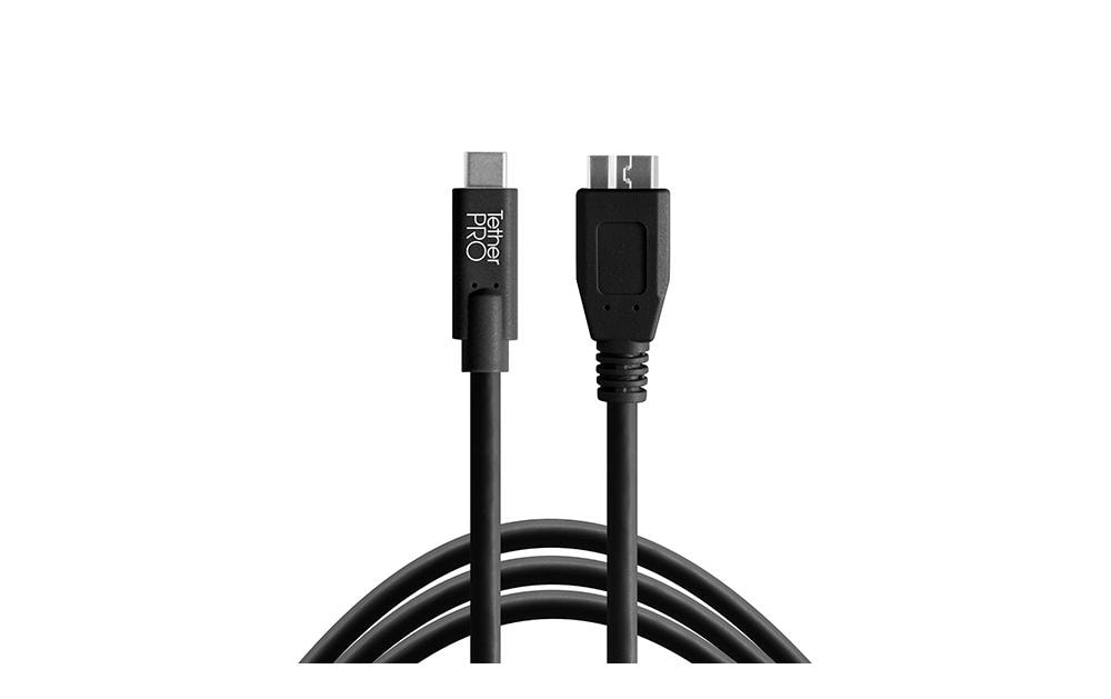 USB-C to 3.0 Micro-B, 15 (4.6m), Black Wireless Tethering System