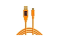 USB 2.0 to Micro-B 5-Pin, 4.6m, Orange Wireless Tethering System