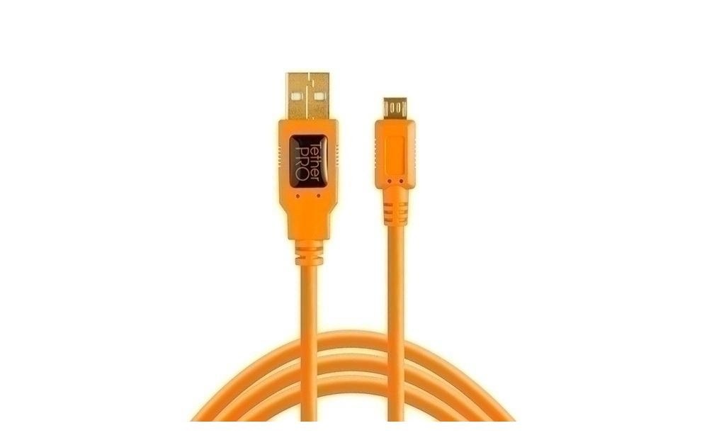 USB 2.0 to Micro-B 5-Pin, 4.6m, Orange Wireless Tethering System