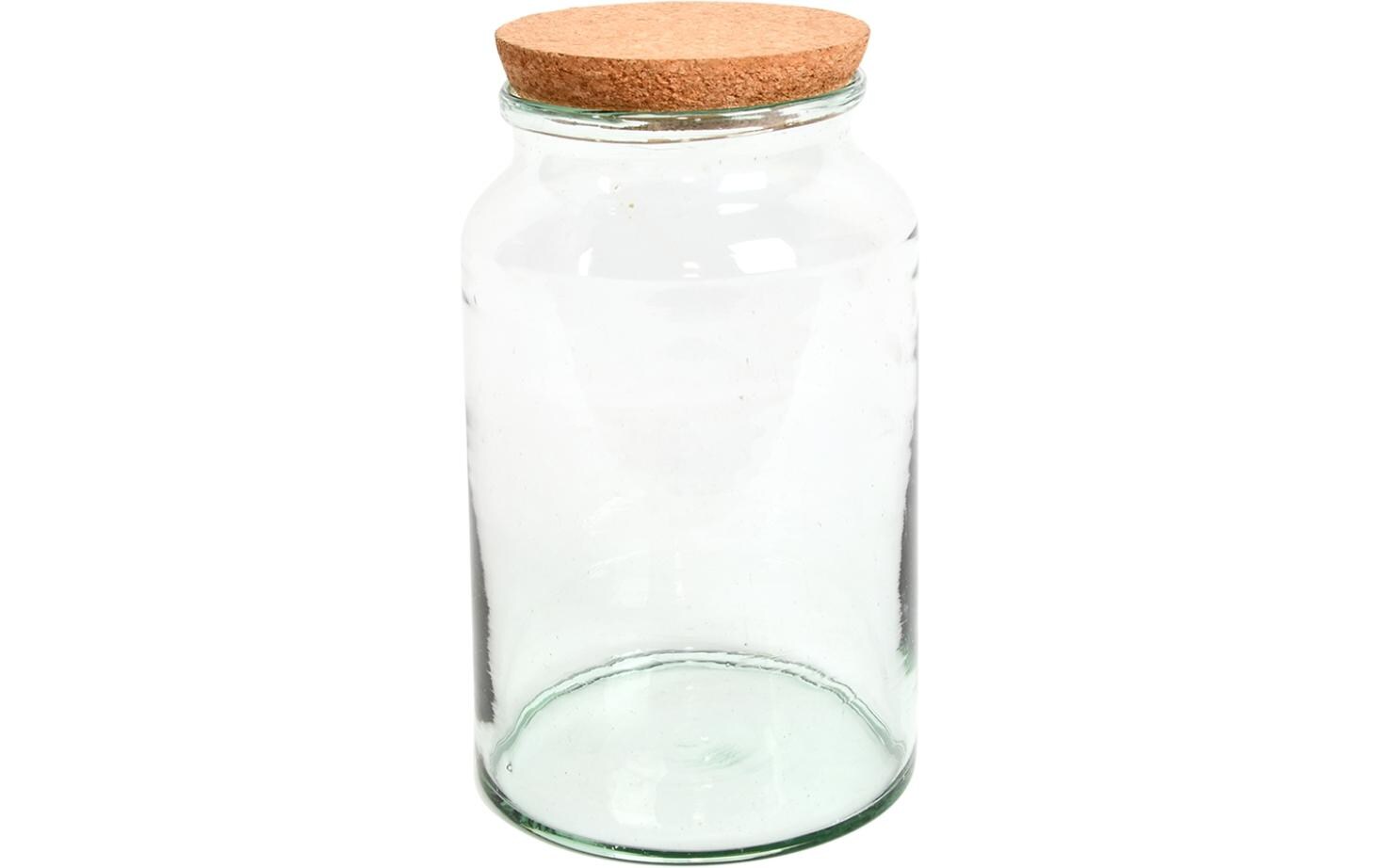 Esschert Design Terraiumflasche halboffen,M Glas, Kork, 18.5x32.5 cm (DxH)