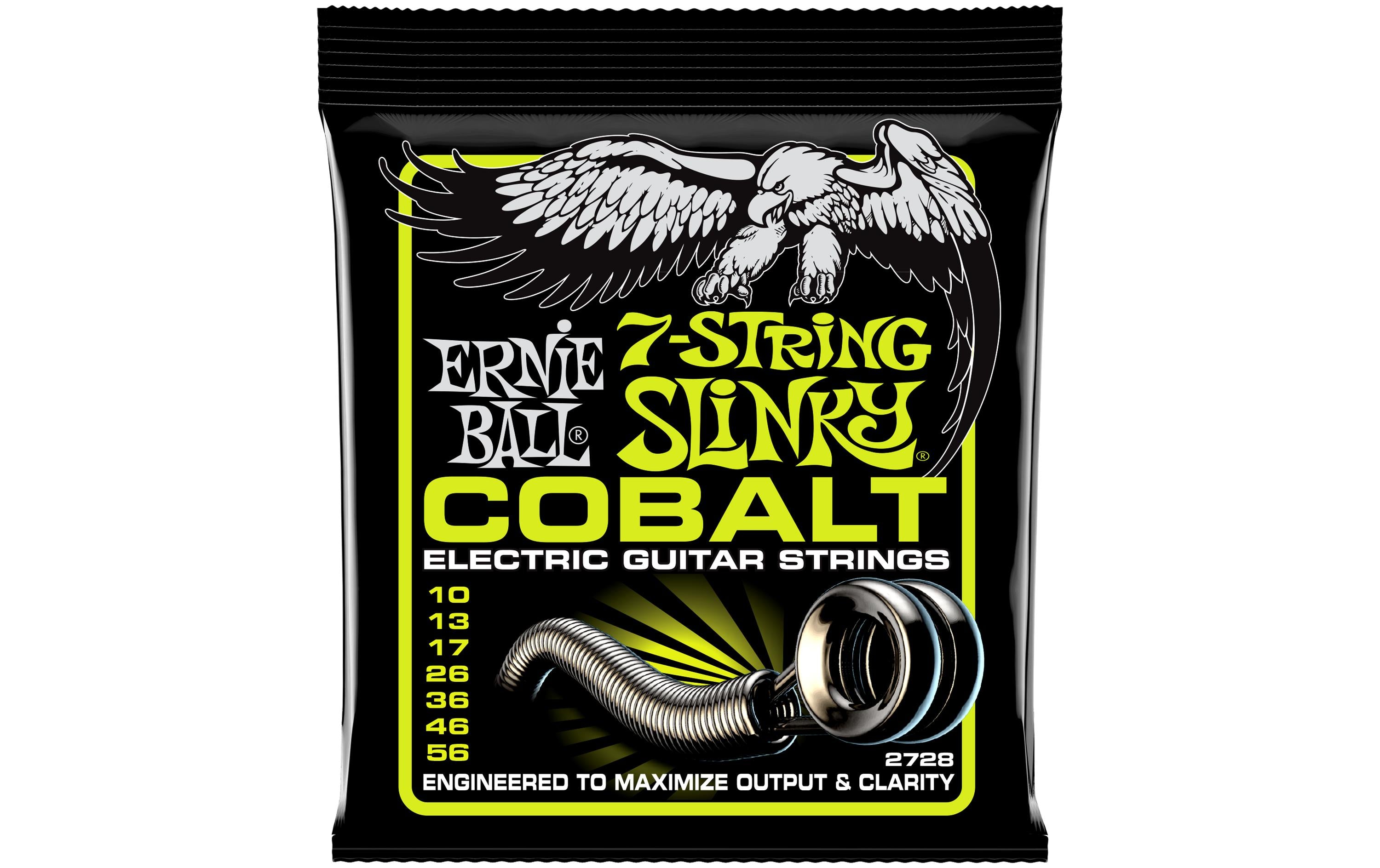 Ernie Ball 2728 Slinky Cobalt E-Gitarren Saitensatz, 7 S., Regular 10-46