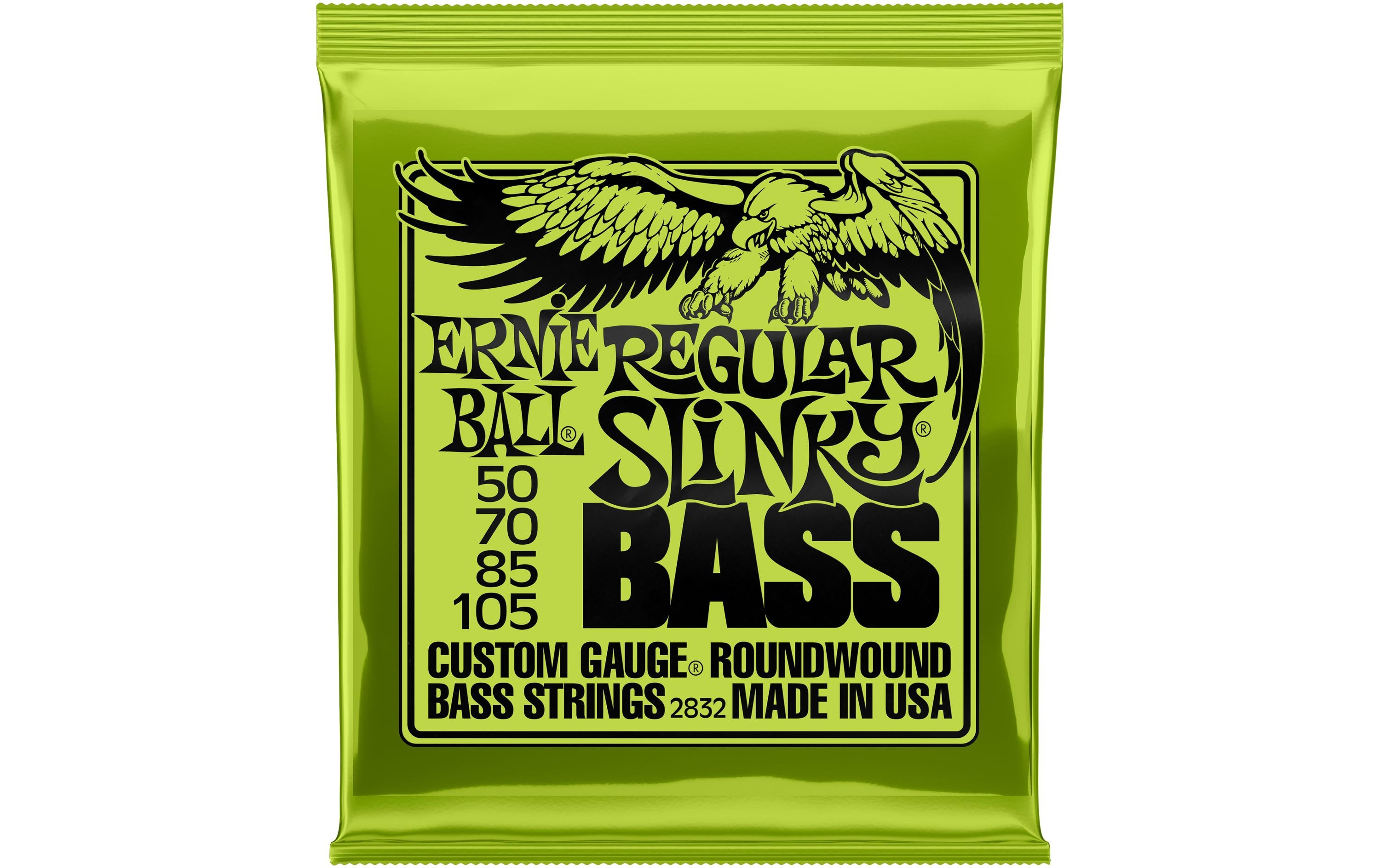 Ernie Ball 2832 Slinky E-Bass Saitensatz, Regular 50-105
