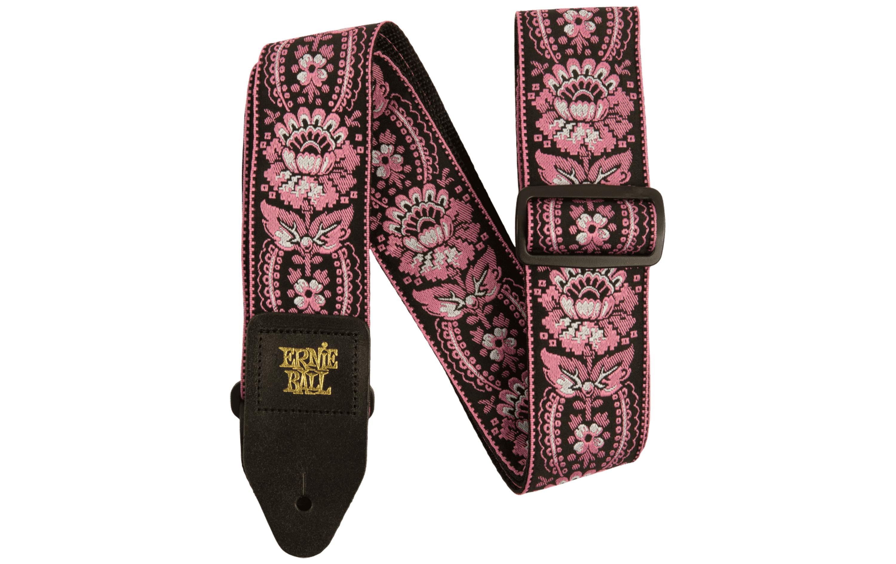 Ernie Ball 5347 Jacquard Gitarrengurt Pink Orleans