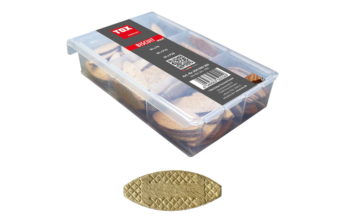 TOX Holz Flachdübel Miniset Biscuit Wood (100 Stk.)