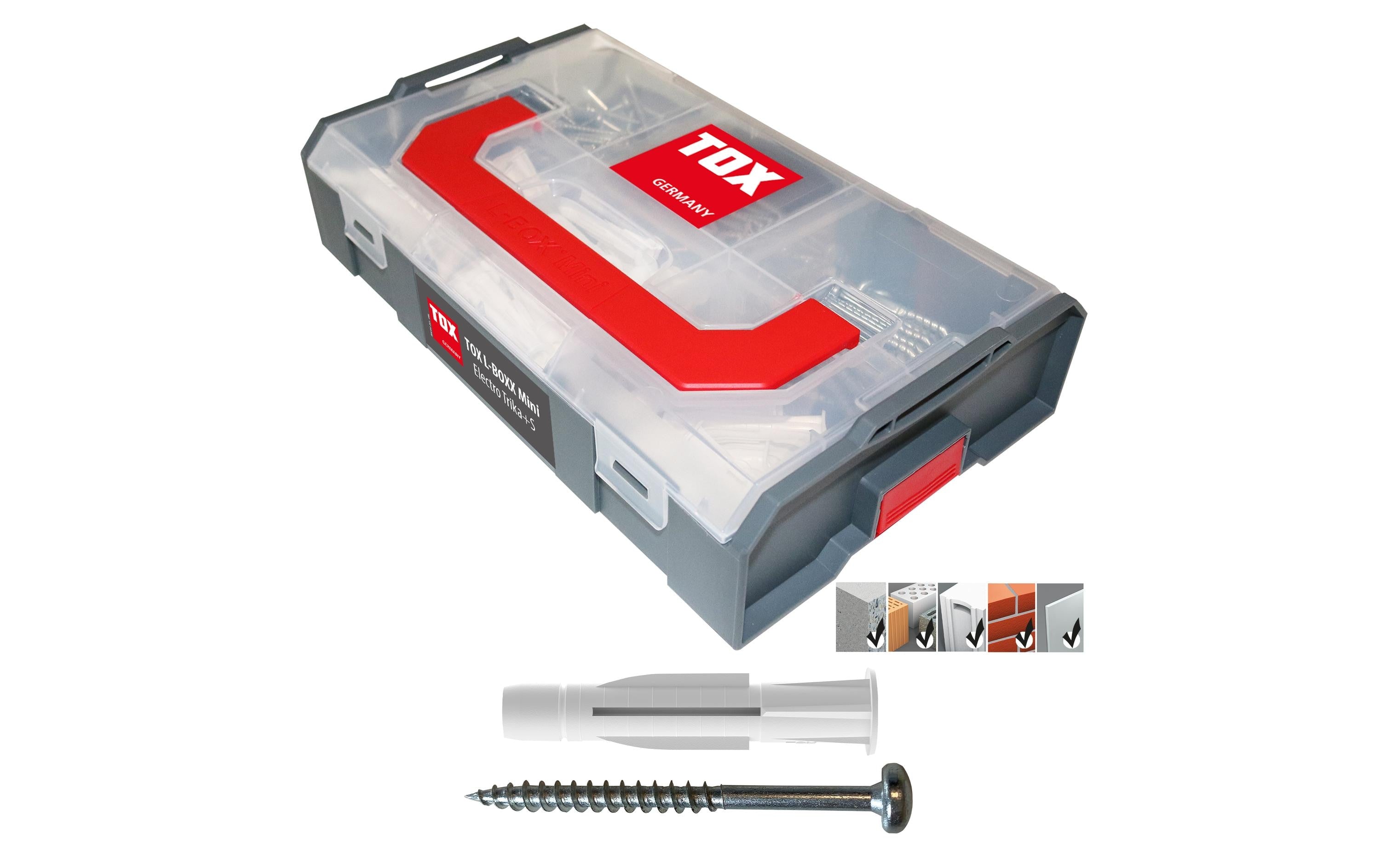 TOX L-Boxx Mini Electro Trika+S Sortiment 232 tlg.