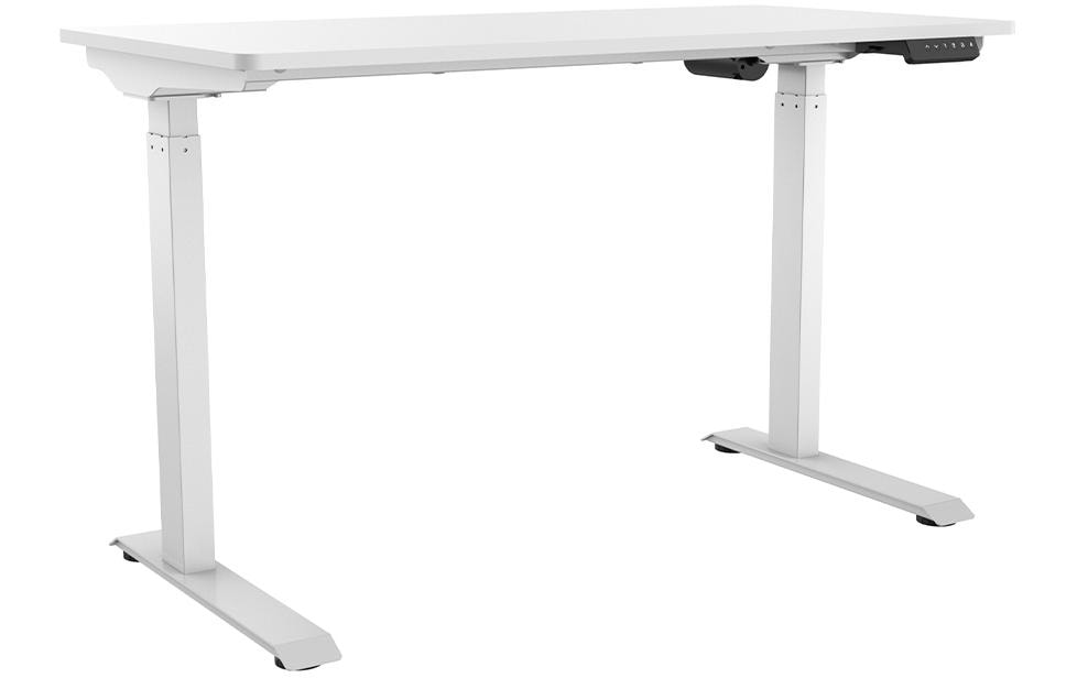 Contini Tisch höhenverstellbar weiss Tischplatte 1.2x 0.6 m, Gestell weiss