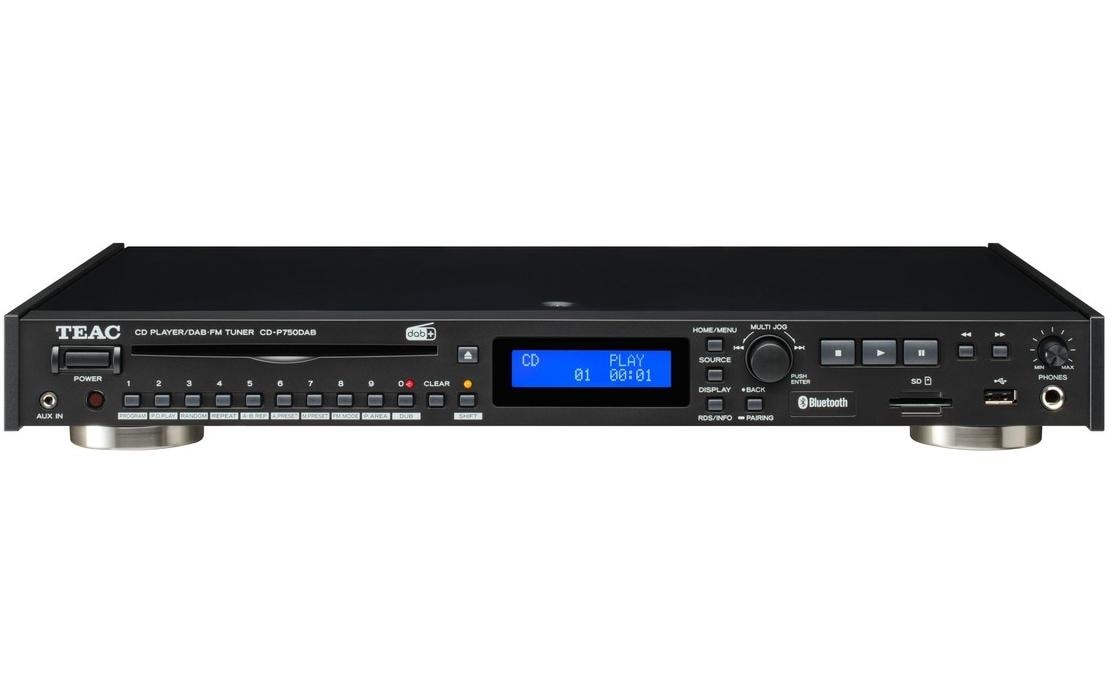 TEAC CD-P750DAB-B TEAC CD Player mit, DAB+, BT, USB, SD