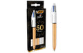 Bic 4 Colours Party Kugelschreiber silber, gold, 3 Stk.