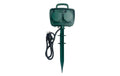 Elbro Gartensteckdose IP55 mit Erdspiess 4xT13 3m grün