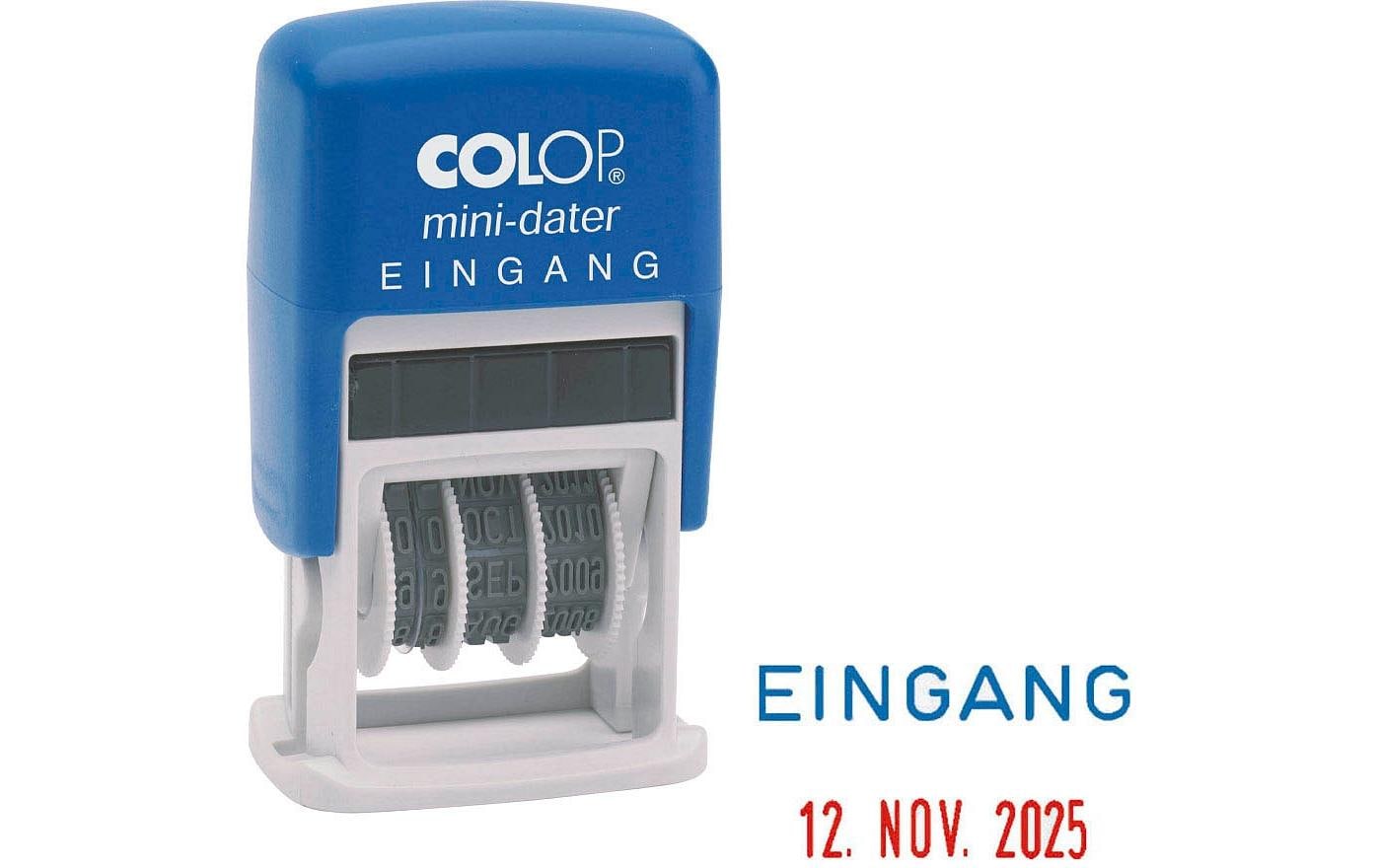 Colop Datumstempel mit Text Mini-Dater Eingang