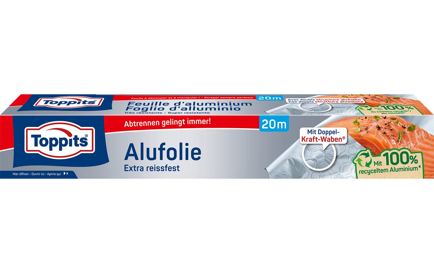 Toppits Alufolie L 20 m x B 29 cm