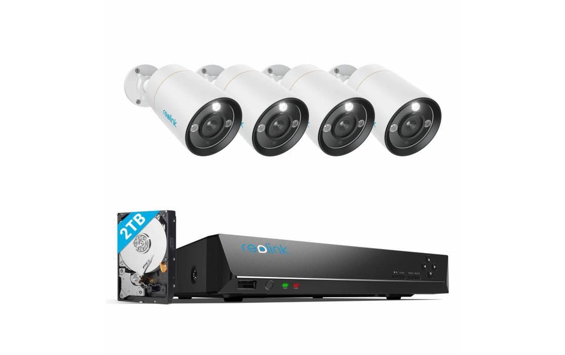 Reolink NVS8-12MB4 8K PoE System 8-Kanal 12MP Überwachungssystem + 4 Kameras