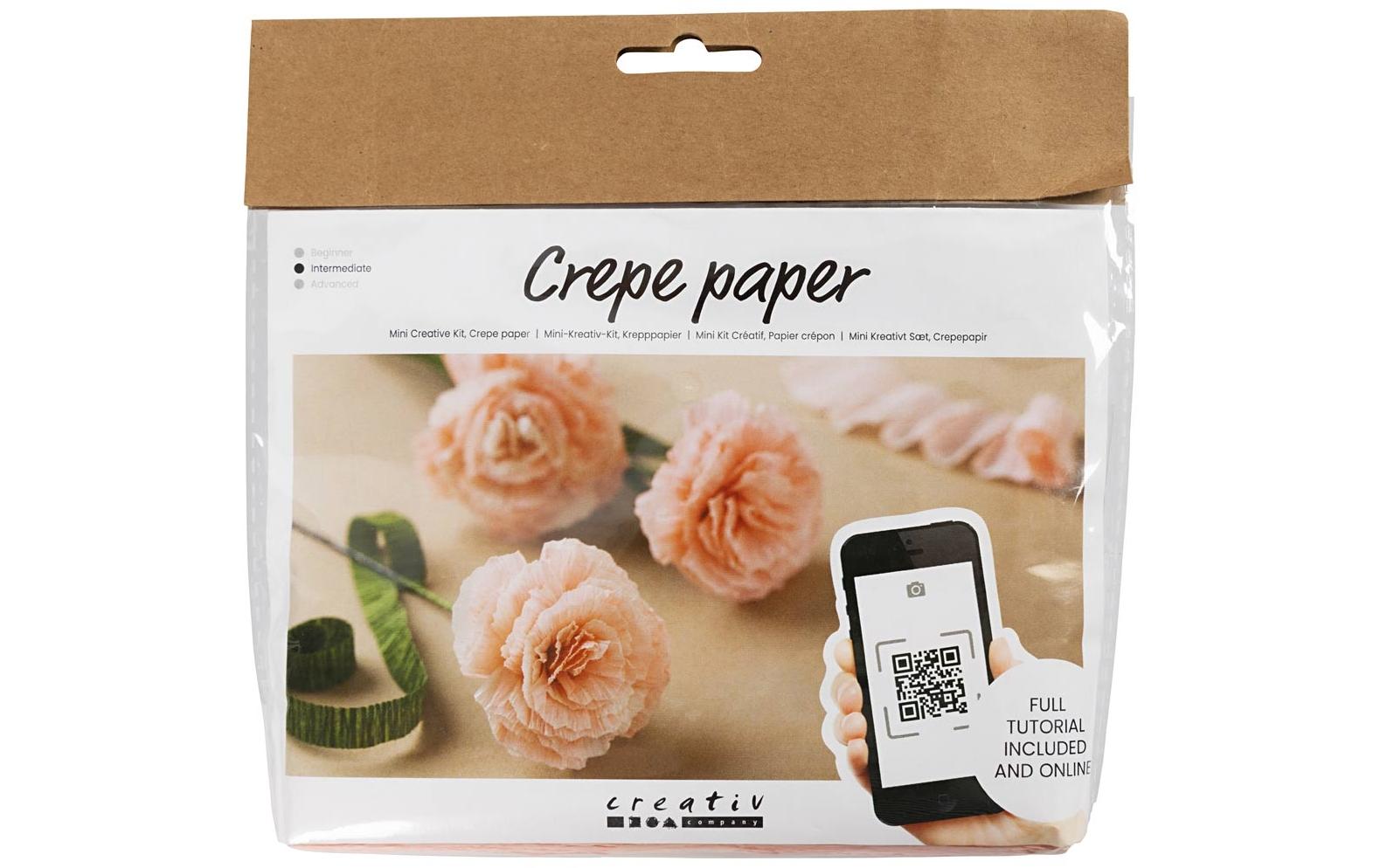 Creativ Company Krepppapier-Set Mini Bastelset Nelken, inkl. Anleitung