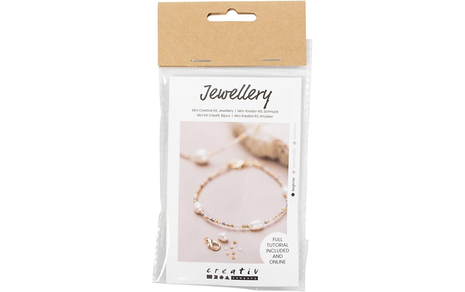 Creativ Company Mini Bastelset Schmuck Armband, Halskette, Verschluss, Anleitung