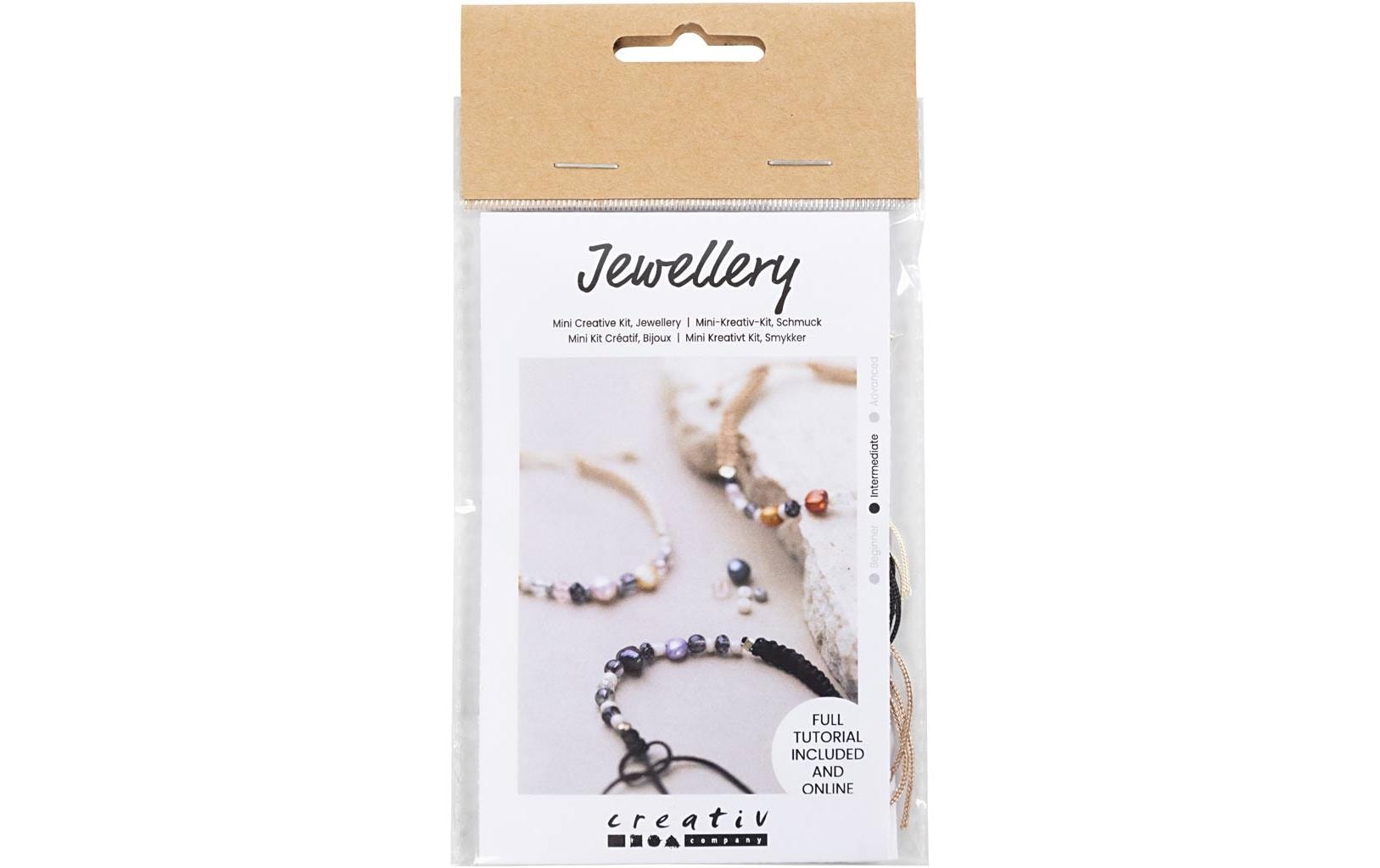 Creativ Company Mini Bastelset Schmuck Armband mit Verschluss, inkl. Anleitung