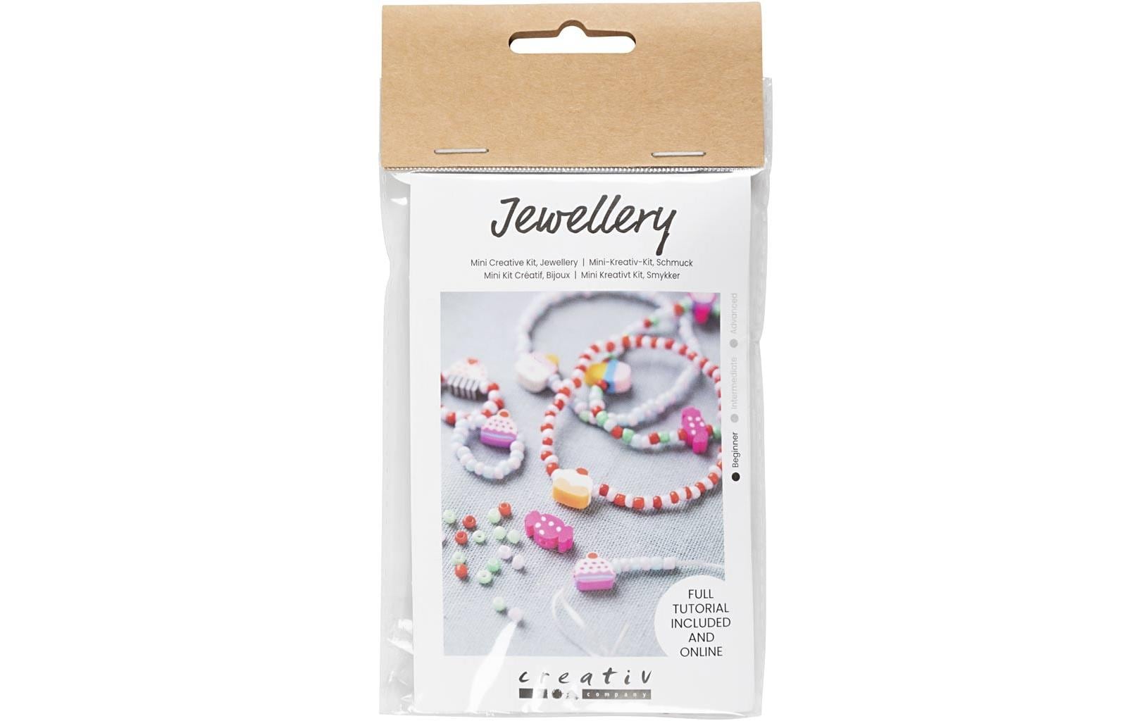 Creativ Company Mini Bastelset Schmuck Elastisches Armband und Ring, Anleitung