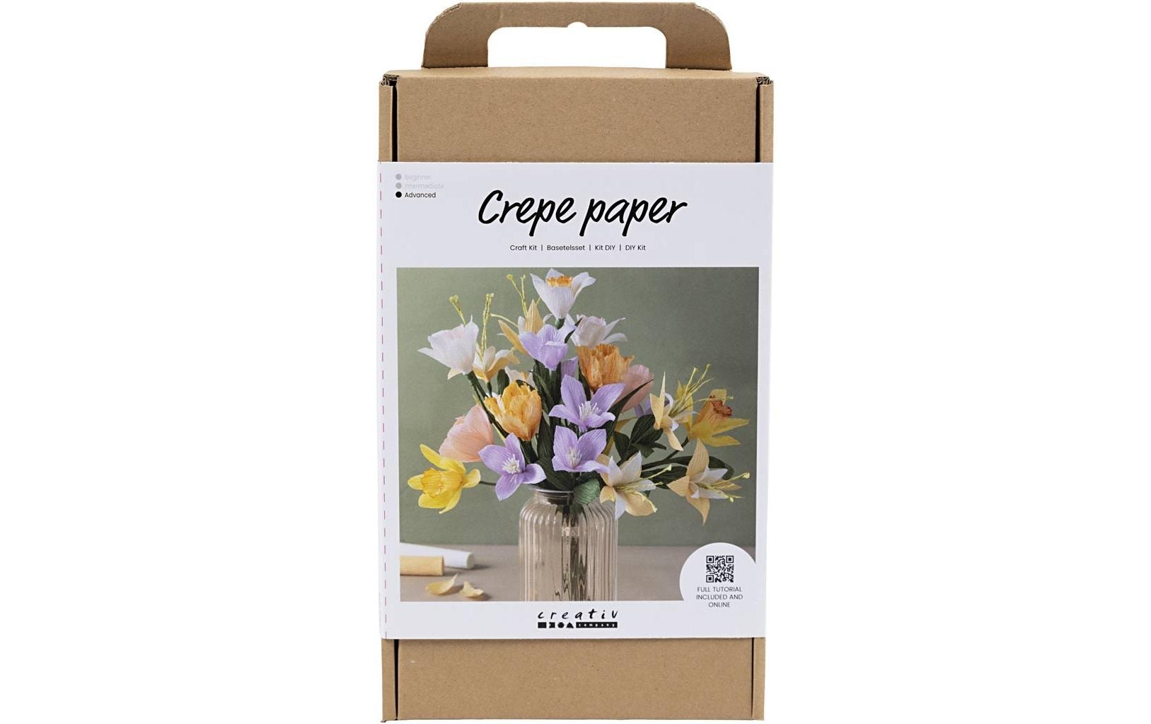 Creativ Company Bastelset Krepppapier Oster-, Frühlingsstraus