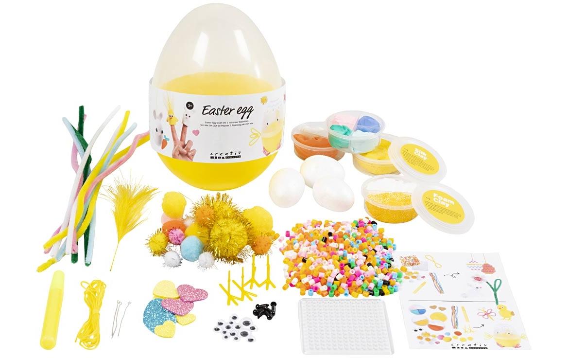 Creativ Company Bastelset Ostereier Mix Deko-Set Ostereimix