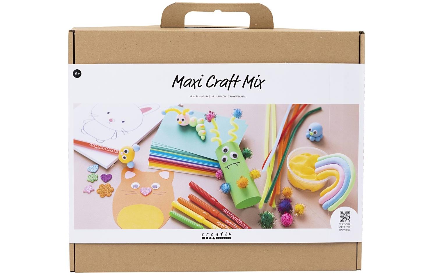 Creativ Company Bastelset Maxi Bastel Mix Inkl. Anleitung, Material und Inspirationen