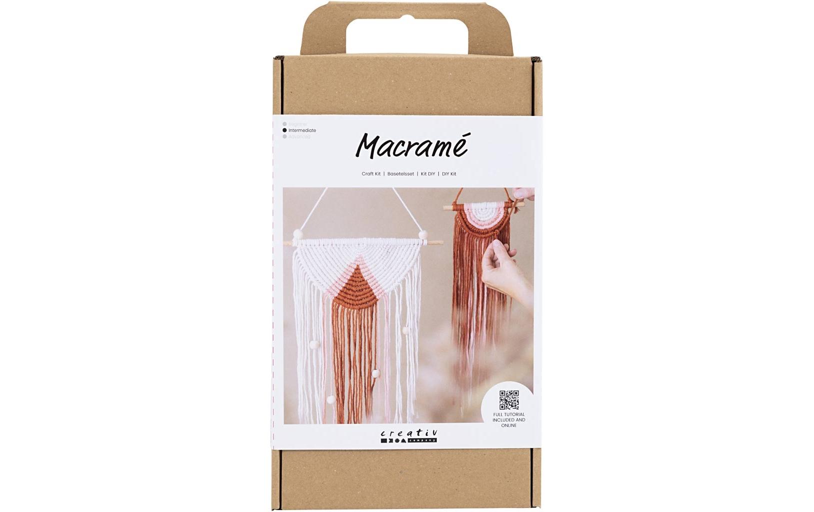 Creativ Company Bastelset Macramé Wandschmuck, inkl. Anleitung