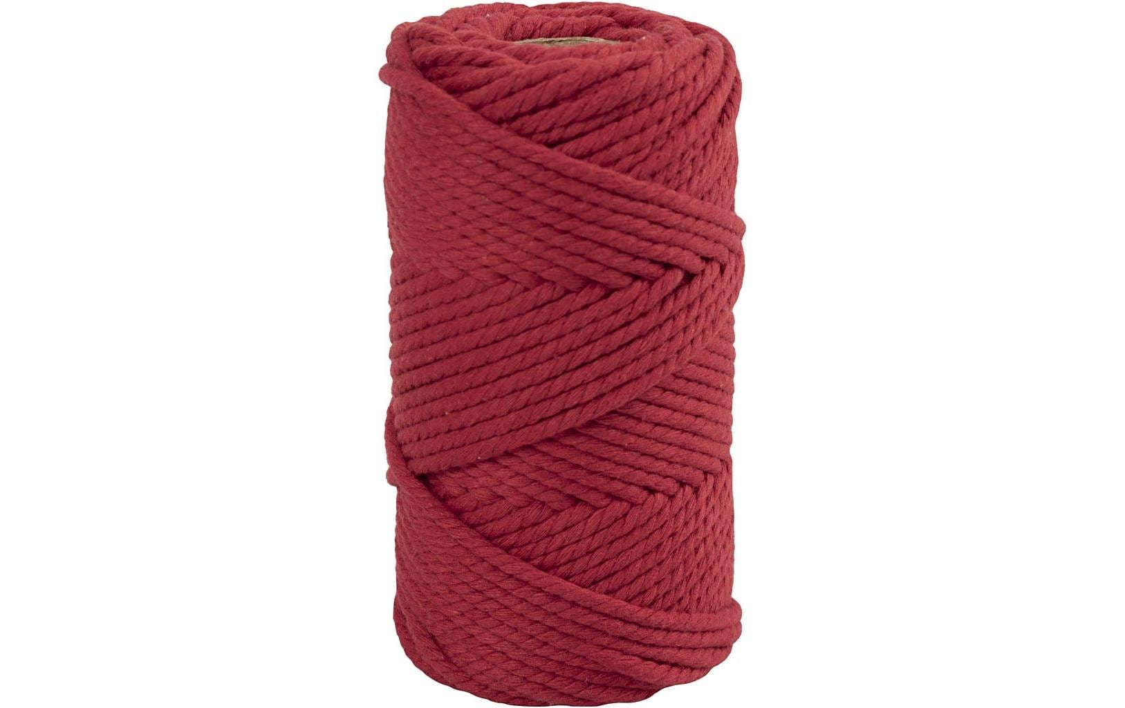 Creativ Company Macramé Kordel Rot 4mm, 330g, 55m